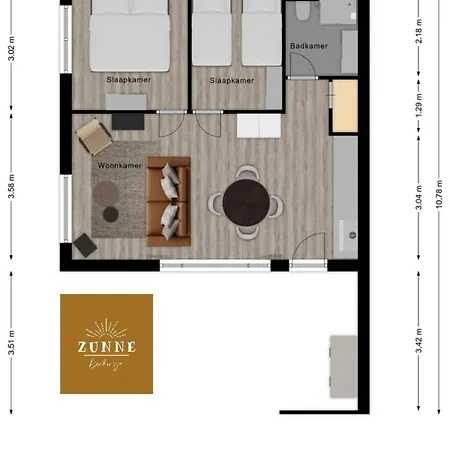 Boshuisje Zunne Vakantiehuis